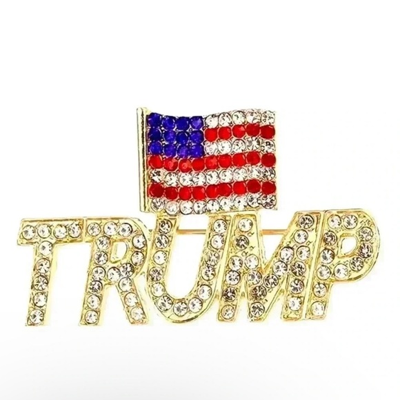 Unisex Gold Trump Pin - Donald Trump Presidential Election Republican - Picture 2 of 2